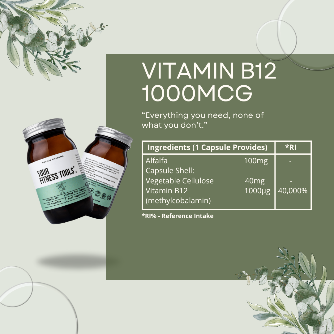 Vitamin B12 1000mcg | Methylcobalamin | 120 Capsules